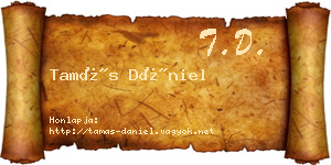 Tamás Dániel névjegykártya